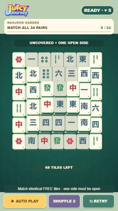 层叠麻将配对预览